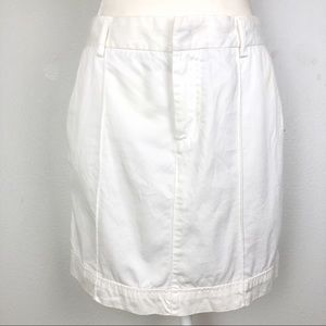 TOMMY HILFIGER White Cotton Denim Mini Skirt 4